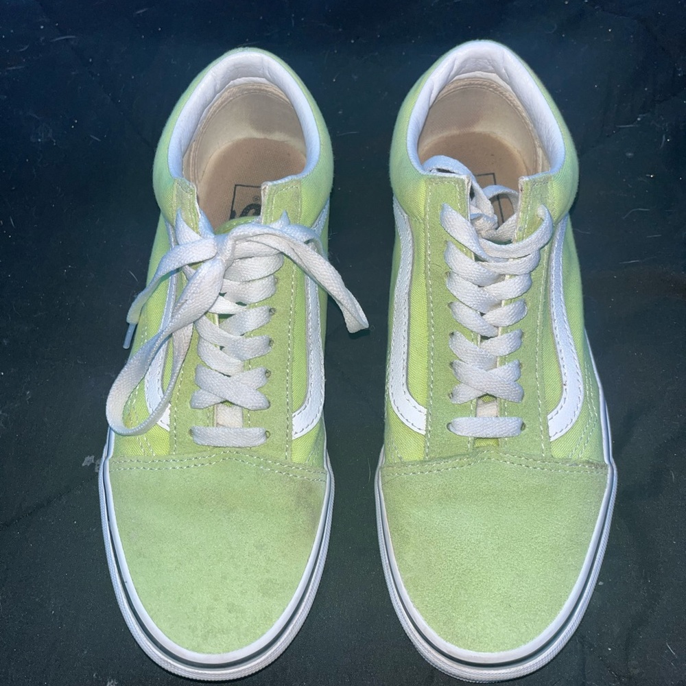 Green Old School Vans , Womens
